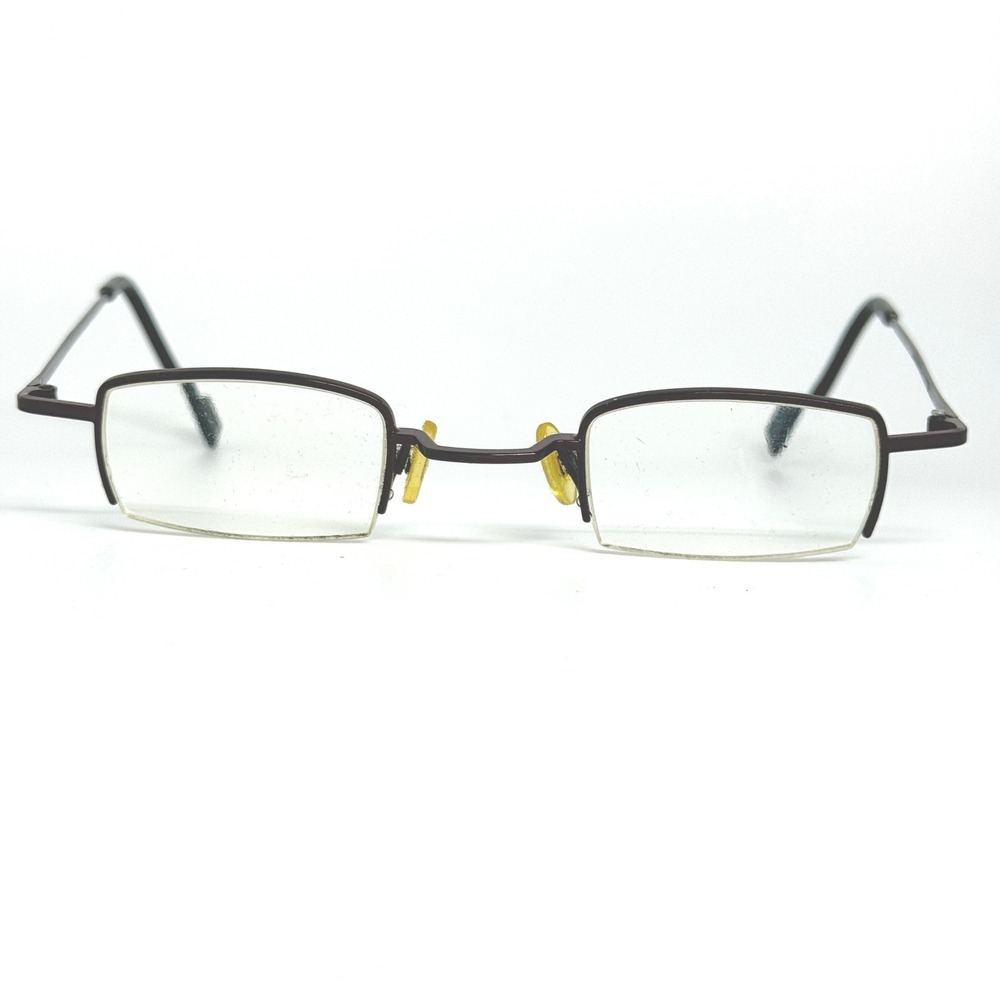 Mele Belgium Rimless Half Frame Eyeglasses Dark Red‎ CE Marked 21131